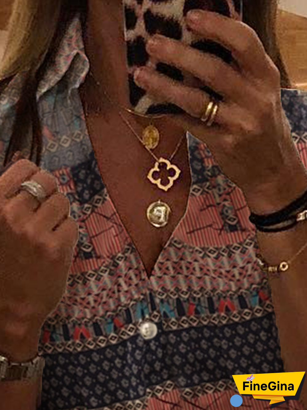 Shift Vintage Abstract Blouse