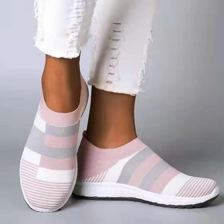 Women's Knitting Sock Sneakers Casual Breathable Slip on Sneakers for Summer shopify Stunahome.com