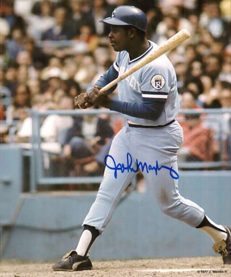 Autographed JOHN MAYBERRY 8x10 Photo Poster painting Kansas City Royals - COA