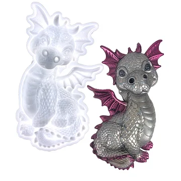 2 Pack Dragon Egg Mold Dinosaur Mold Silicone Mold for Resin Dragon Candle  Mold Easter Egg