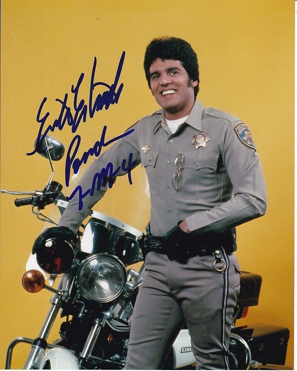 ERIK ESTRADA signed autographed CHiPs FRANK PONCH PONCHERELLO Photo Poster painting