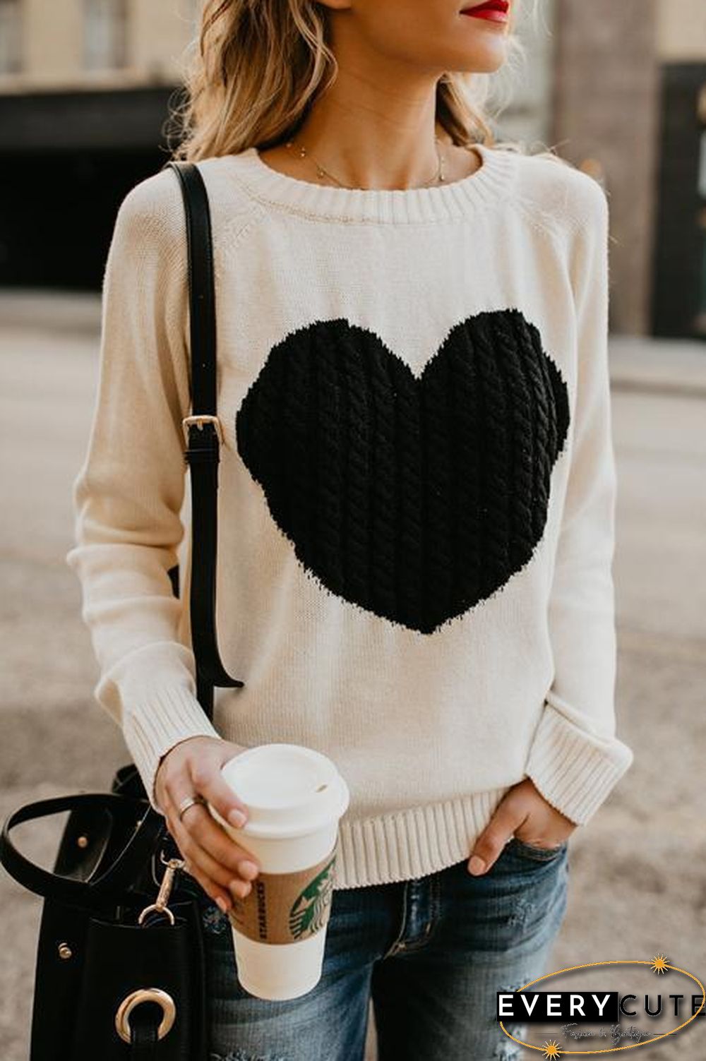 Thanks Love Heart Sweaters