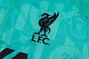 Joyfball 2024/2025 Liverpool Half-Pull Training Suit Lake Blue Jersey 1:1 Thai Quality Set
