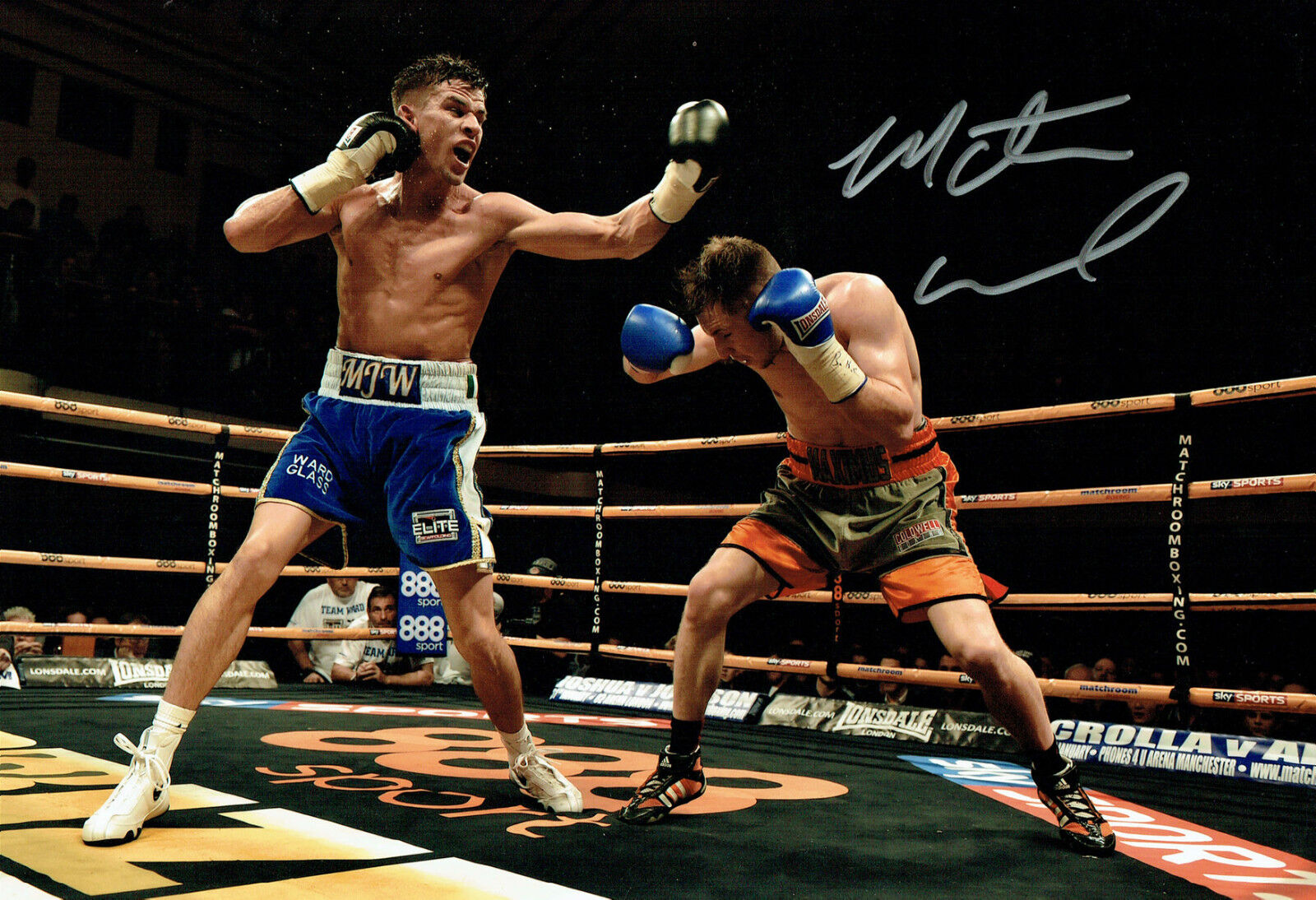 Martin J WARD Signed 12x8 Autograph Boxing Photo Poster painting AFTAL COA Lightweight Boxer