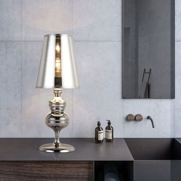 Modern Nordic Art Guard Table Lamp - Metallic Glossy Eye-Caring Light - Appledas