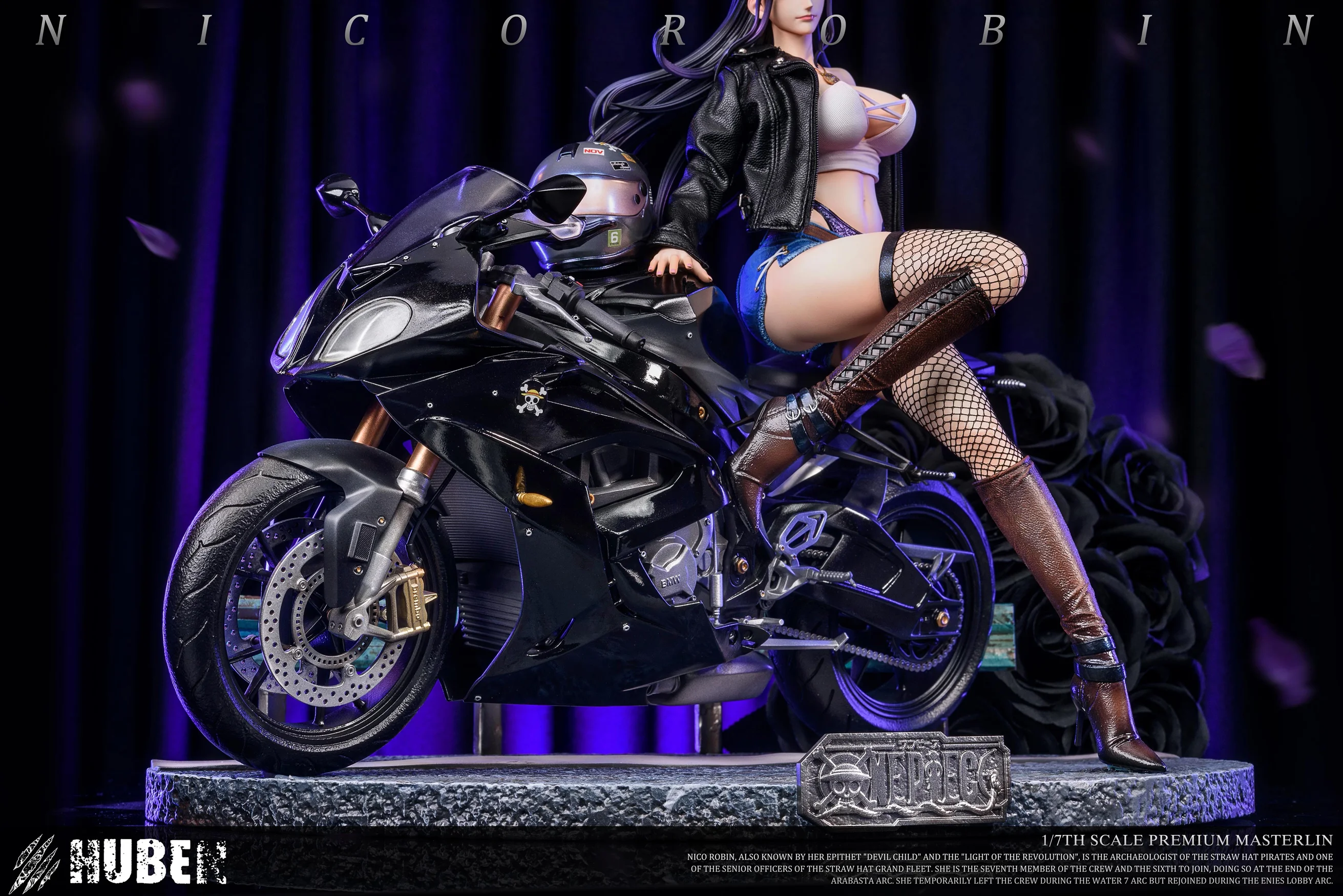 Huben Studio正規品 ニコ ロビン with ドゥカティ 1/7 Scale Biker Girl Nico Robin - ONE PIECE Statue - HuBen