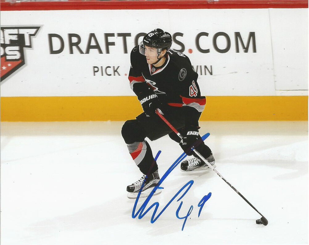 Carolina Hurricanes Victor Rask Signed Autographed 8x10 Photo Poster painting COA F