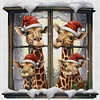 Christmas Giraffe - 18CT Counted Cross Stitch 30*30cm/11.81*11.81in