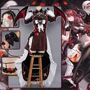 [Wetrose] Hutao Succubus Genshin Impact Fanart Cosplay Costume Wig Wings Tail Dress Full Set