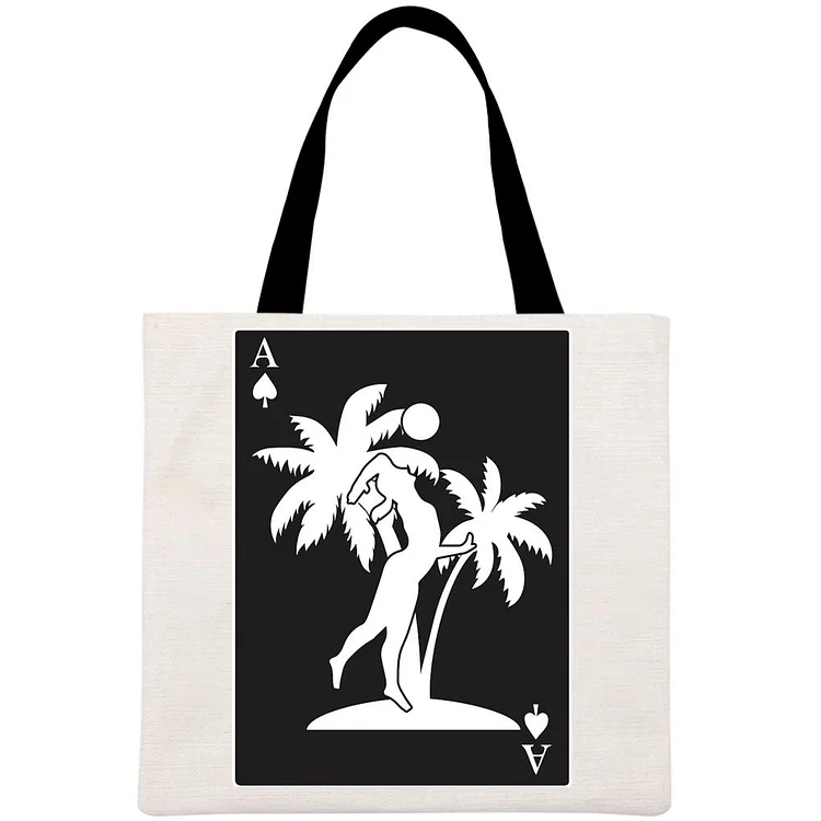 volleyball Printed Linen Bag-Annaletters