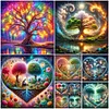 (Multistyle) Arbre De Vie Color&eacute; Au Bord Du Lac Compl&egrave;te Rond Diamant Peinture 30X30CM