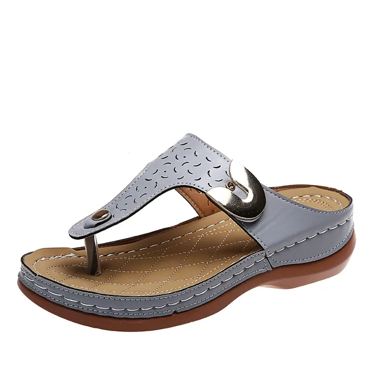 Breakj Breakj Slippers Women 2025 Spring And Summer New Fashion Slope And Flip-Flops Wearing Beach Slippers Women