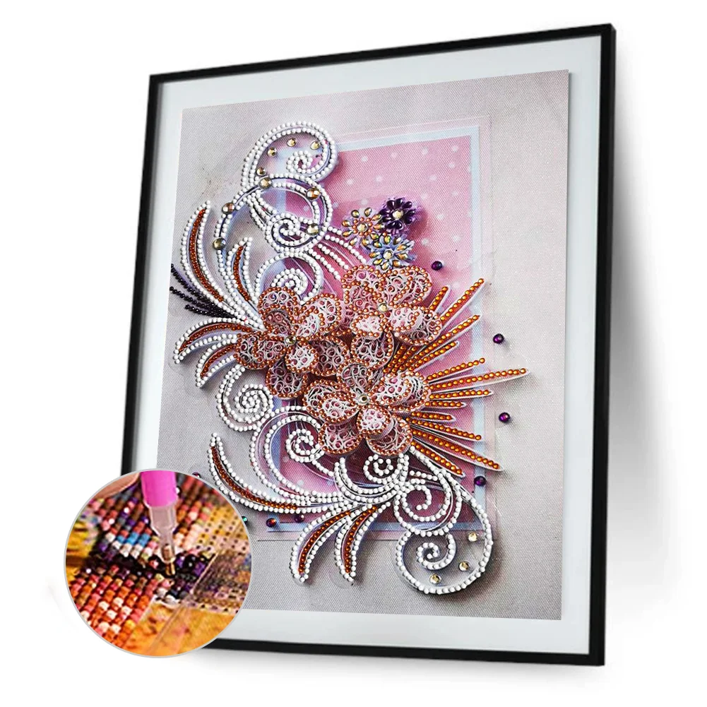 Diamond Painting - Special Shaped Drill - Flower(30*40cm)