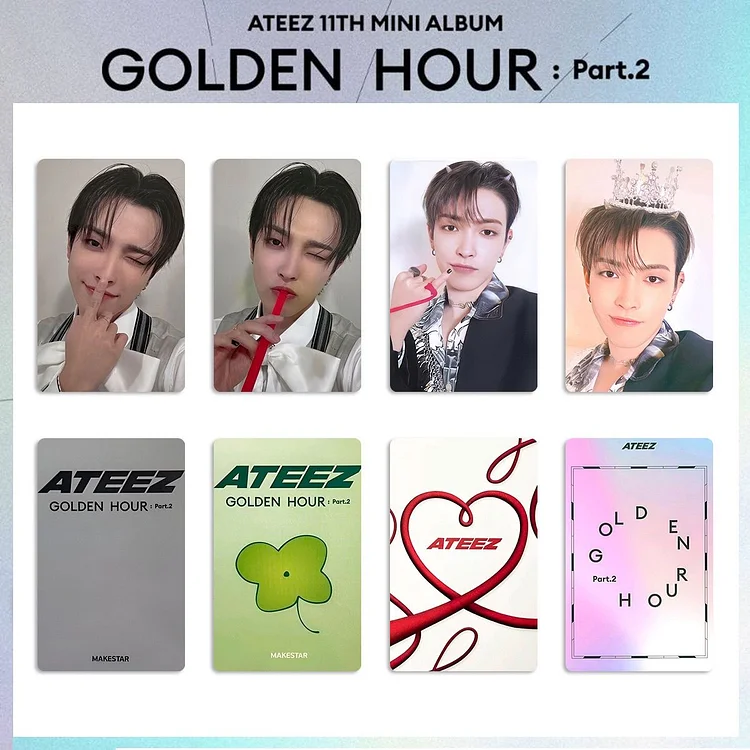 Ateez Golden Hour Part.2 Poca Makestar Sunflower Benefit Photocard officialateezshop