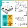 Precision micro-adjustment XY axis displacement platform, stainless steel LBX/LBY-40/50/60/70/80/100 manual slide