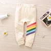Kid Baby Girl Cotton Rainbow Print Long Comfortable Long Pants