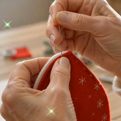 Santa Claus sewing process