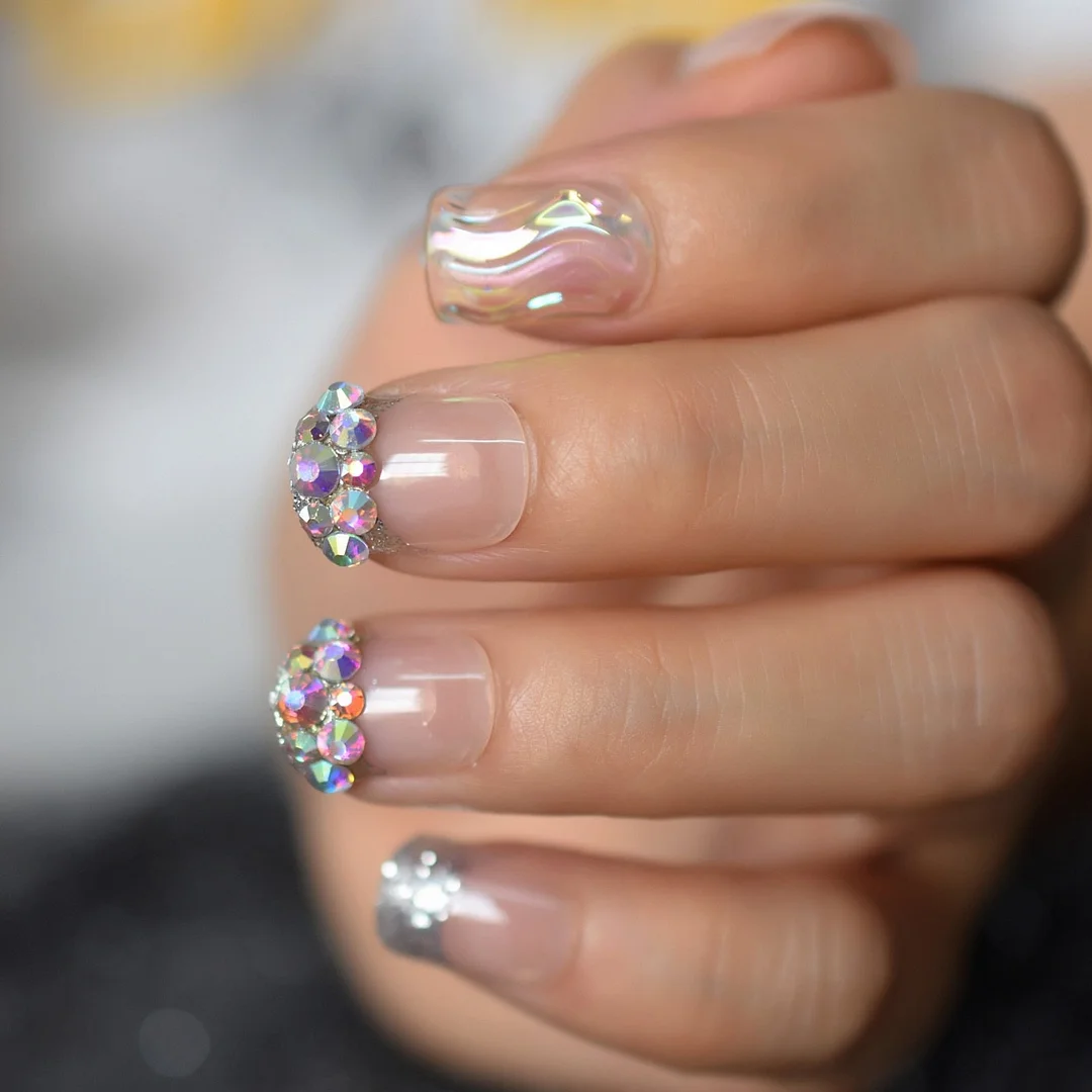 Nails Set Press On Nails With September Designs 2021 Suppkies For Professionals False Nails Acrylic Powder Medium Browns Sep Art-Nail Inspo