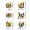 6pcs DIY Butterfly Diamond Painting Special Shape Fridge Magnet