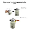 Low Pressure Gas Regulator Adjustable Control Valve Propane Tank Connection Kit