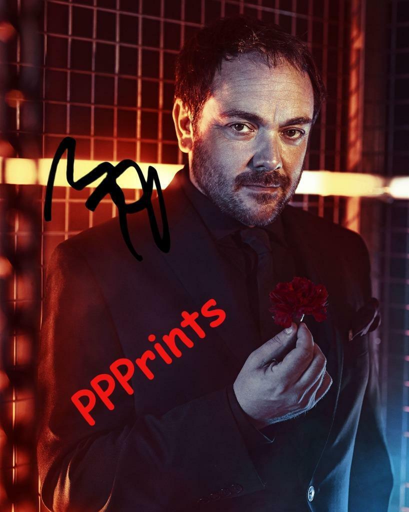 MARK SHEPPARD Supernatural TV Series SIGNED AUTOGRAPHED 10X8 REPRO Photo Poster painting PRINT