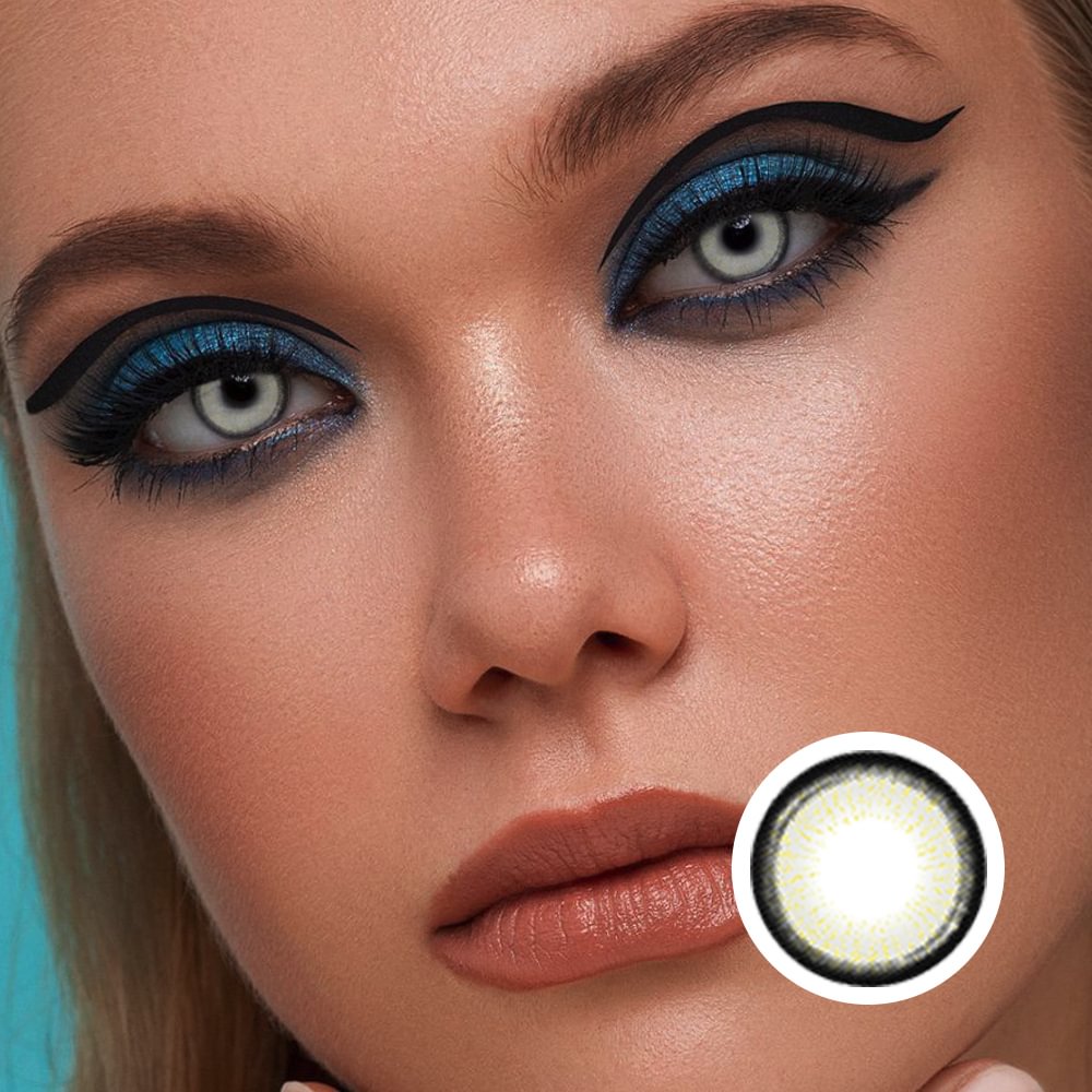 NEBULALENS Gilt Brown Yearly Prescription Colored Contacts NEBULALENS