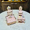 Home Furnishing Four-Piece Set: Enamel Jewelry Box
