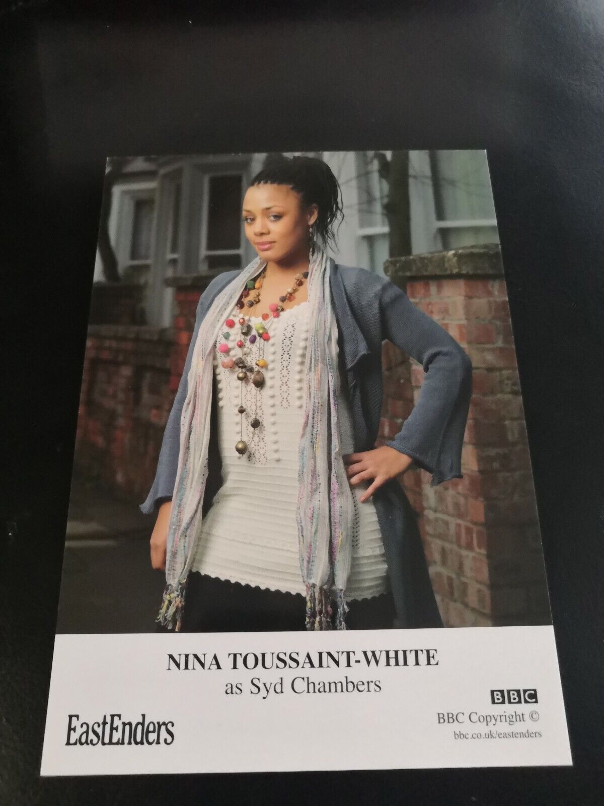 EASTENDERS UNSIGNED CAST CARD OF NINA TOUSSAINT WHITE