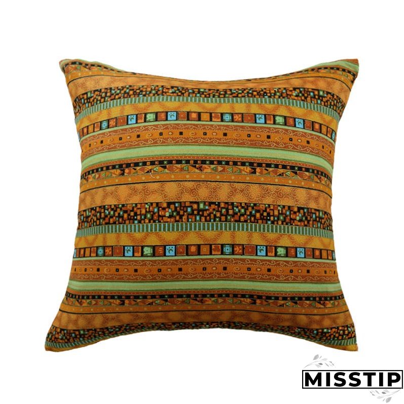 Vintage ethnic style throw pillow cushion backrest pillow bohemian