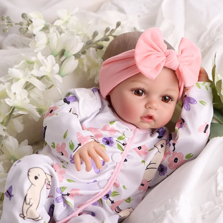 Babeside Quiet Reborn Baby Terry 17'' Little Infant Girl Healing of the Heart