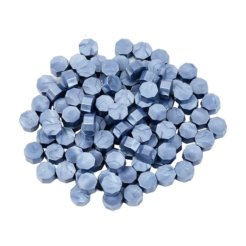 100Pcs/Bag Retro Wax Seal Colored Wax Beads DIY Scapbooking Octagon Sealing Stamp for Envelope Letter Wedding Party Invitation