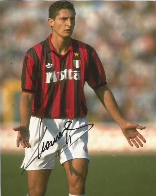 AC Milan Daniele Massaro Autographed Signed 8x10 Photo Poster painting COA