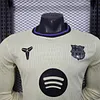 Joyfball 2025/2026 Player Version Long Sleeve Barcelona Away Football Jersey 1:1 Thai Quality（The player version jersey is a bit tight, please pay attention to the size selection）