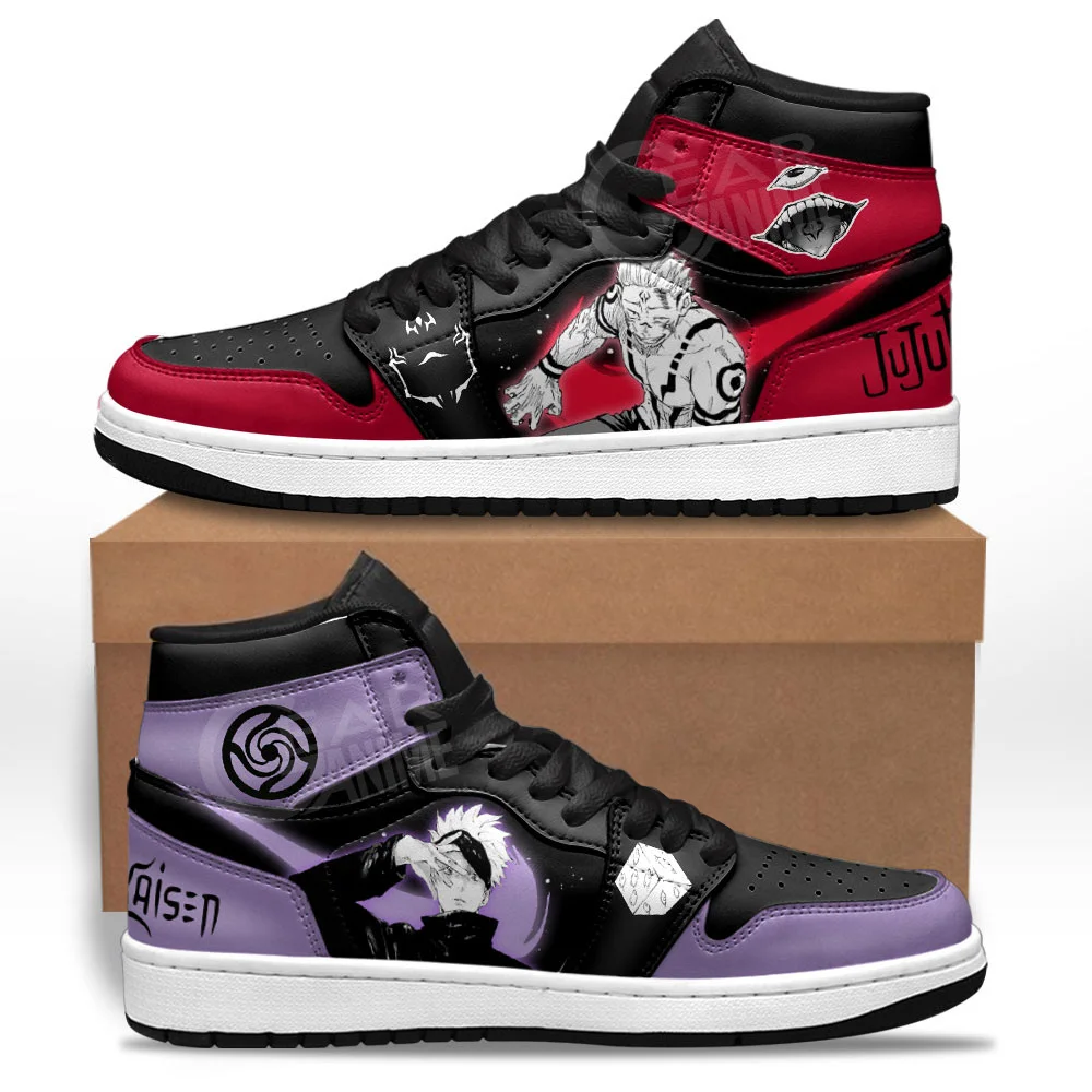 Kingofallstore - Gojo and Sukuna Sneakers Jujutsu Kaisen Custom Anime Shoes
