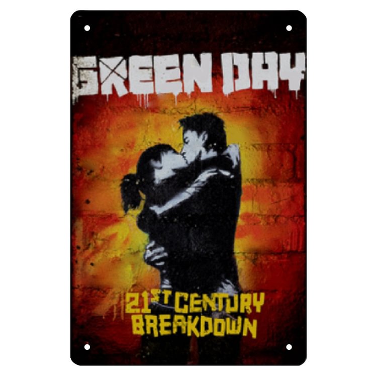 【20*30cm/30*40cm】Green Day - Vintage Tin Signs/Wooden Signs