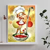 Diamond Painting -DIY Round Drill Cooking Girl Spoon
