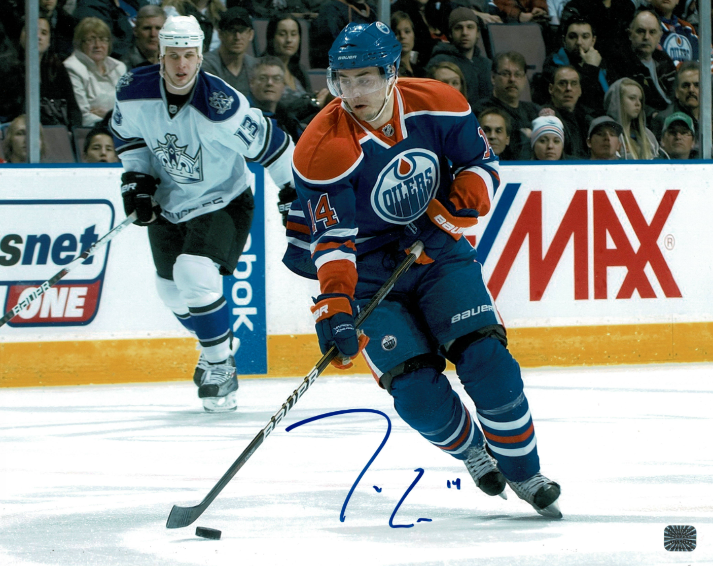 Jordan Eberle signed autographed 11x14 Photo Poster painting! RARE! AMCo Authenticated! 9322