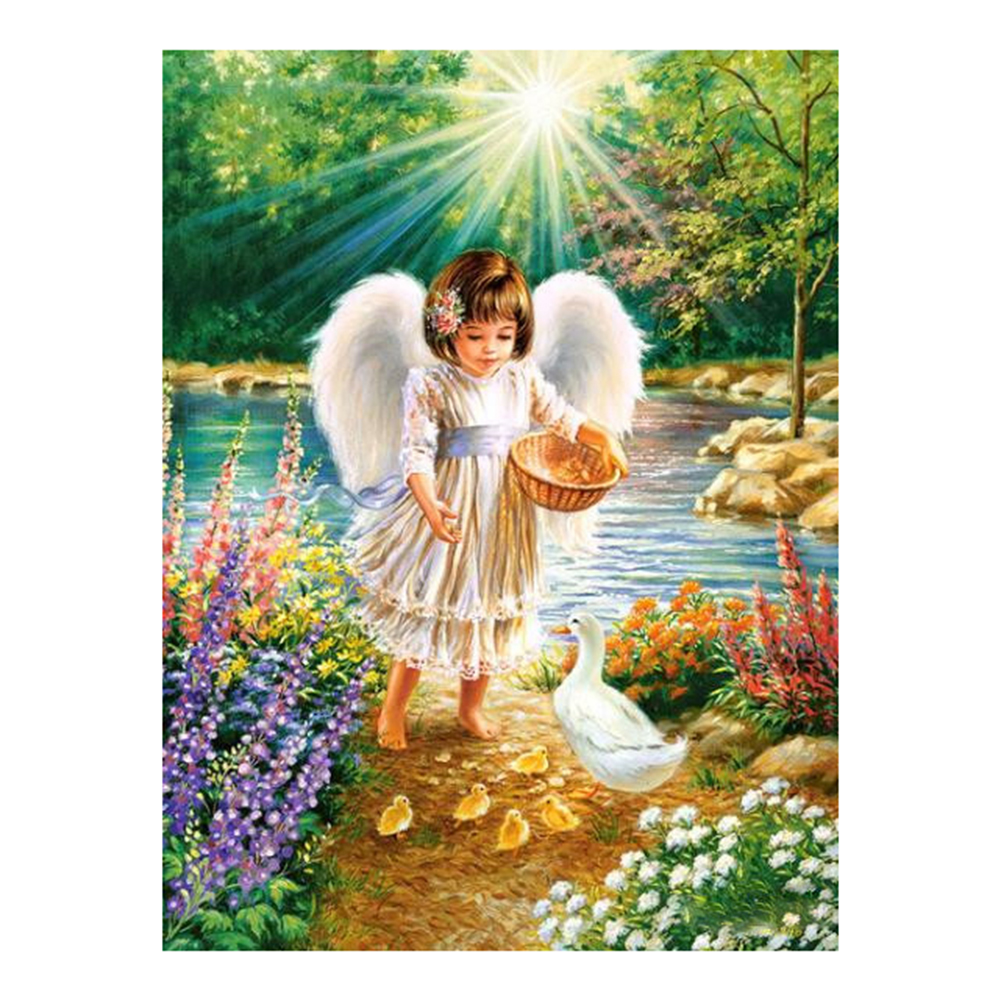 

40*50CM - Square Drill Diamond Painting - Little Angel, 501 Original