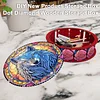 Wolf 5D DIY Diamond Art Painting Snack Box with Lid Home Wood Storage Organizer