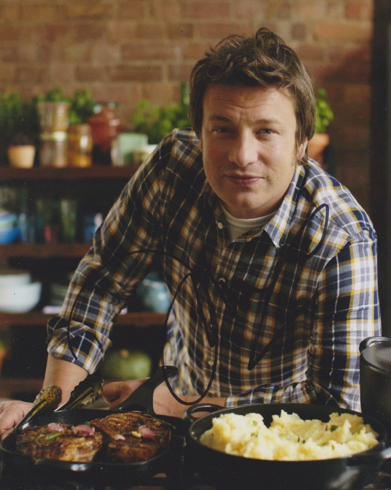 Jamie Oliver Signed 10x8 Photo Poster painting AFTAL