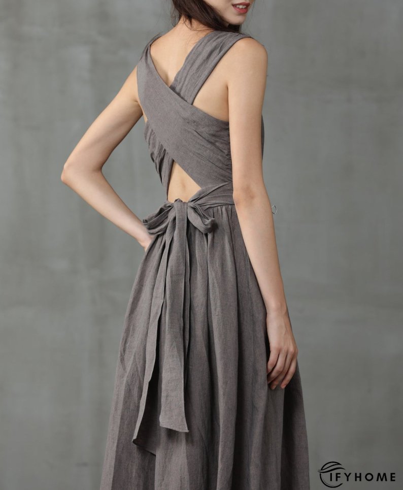 Cross Back Cocktail Dress | IFYHOME