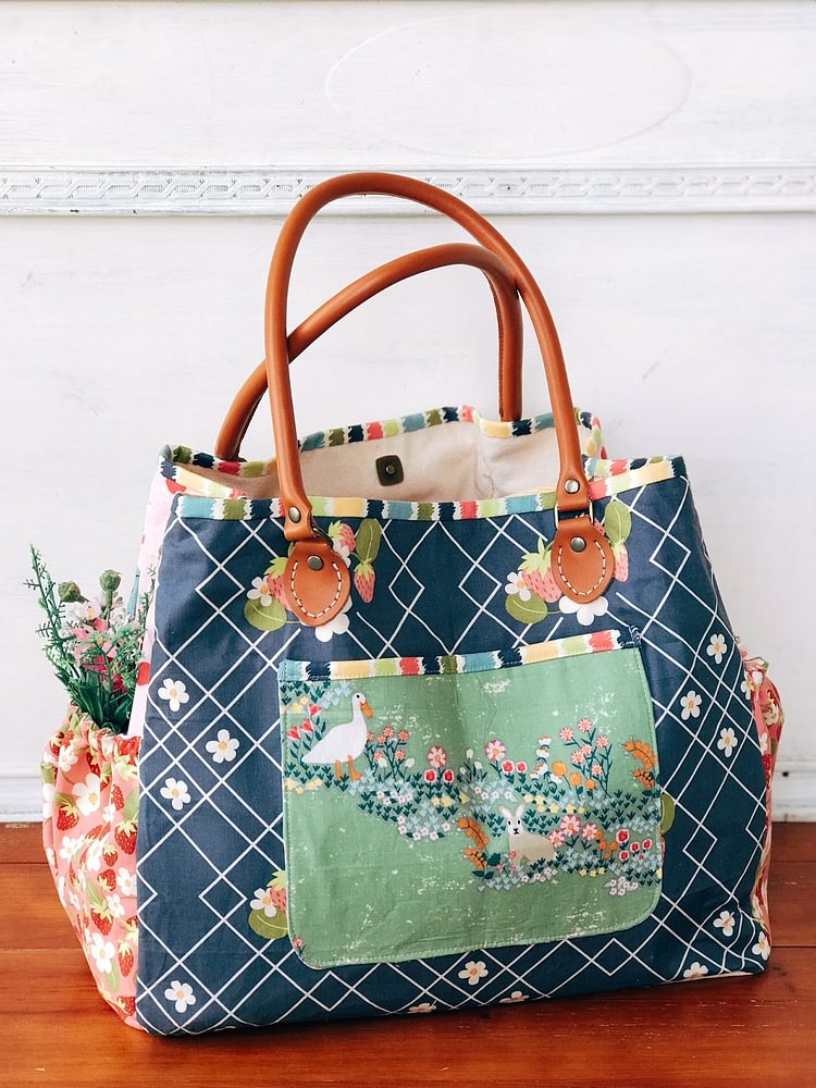 Versatile Tote Bag Sewing Templates - With Instructions