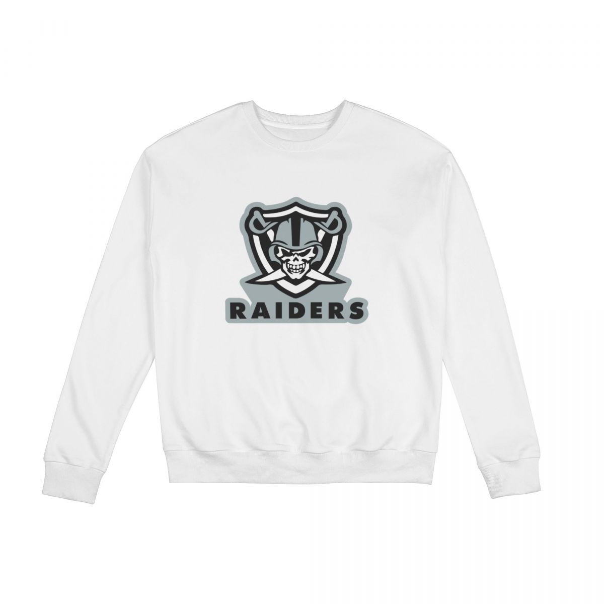 Las Vegas Raiders Skull Sweatshirt Round Neck Tops