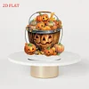 2D flache Halloween Kürbis Druck DIY Diamond Malerei Desktop Ornamente Dekor Kit