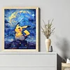 Pikachu-11CT Stamped Cross Stitch 40*50cm/15.75*19.69in