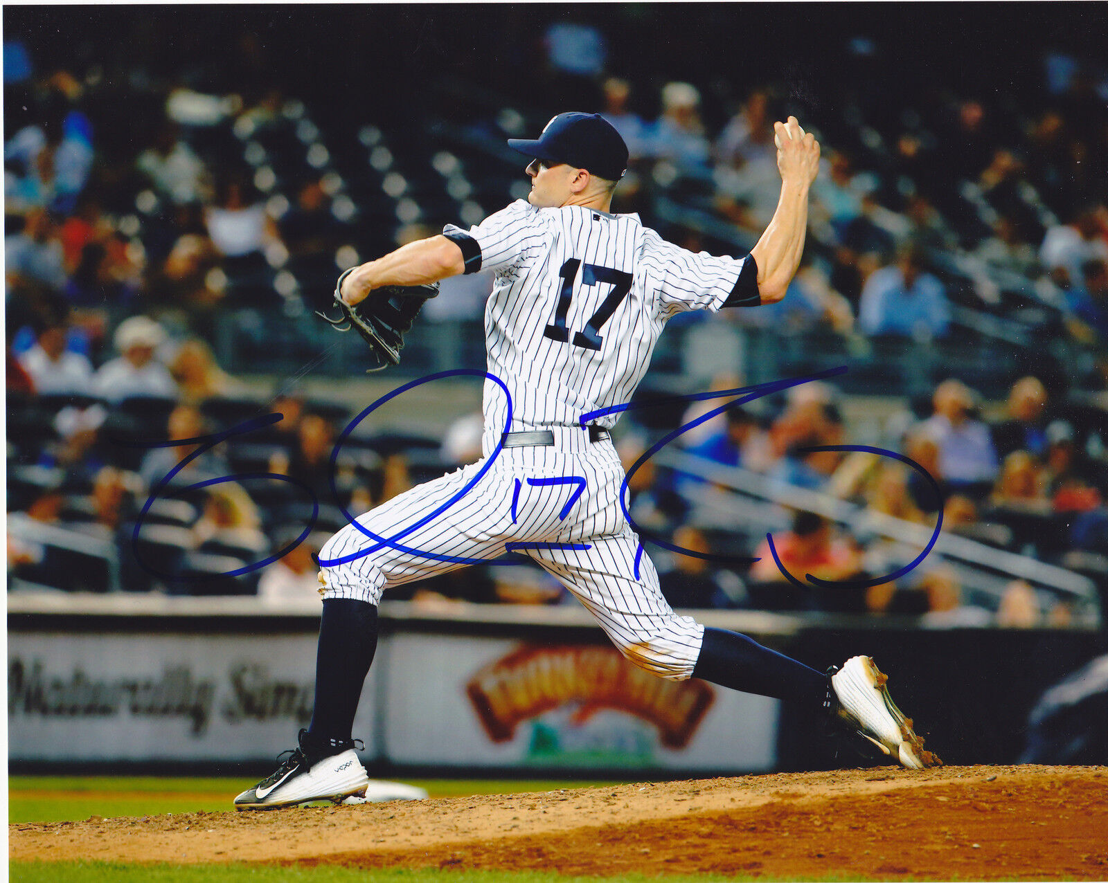 BRENDAN RYAN NEW YORK YANKEES ACTION SIGNED 8x10