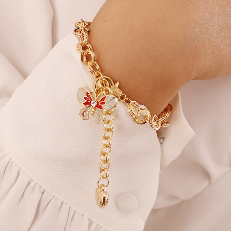 Women Chinese Zodiac Animal Alloy Electroplating Bracelets