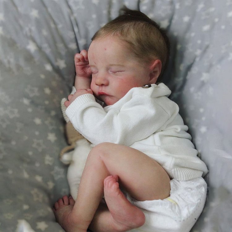  20'' Real Weighted Reborns Newborn Baby Boy Sama, Cute Realistic Soft Sleeping Silicone Baby Dolls - Reborndollsshop®-Reborndollsshop®