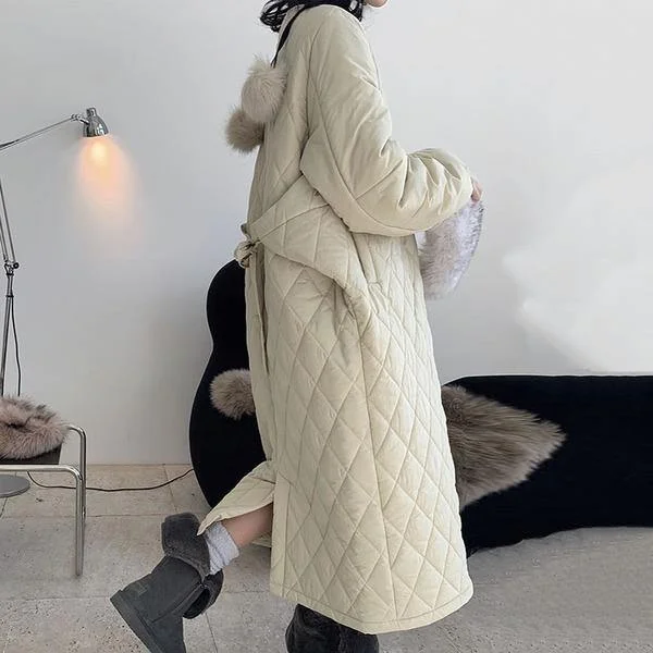 Winter Trendy Personality Bandage Solid Color Casual Loose Women Simplicity All-match
