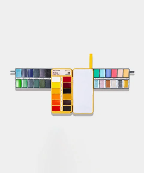 36 Colors Superior Multi-functional Solid Watercolor Paint Set-Himinee.com
